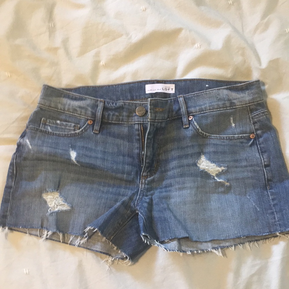 Loft jean cutoff shorts